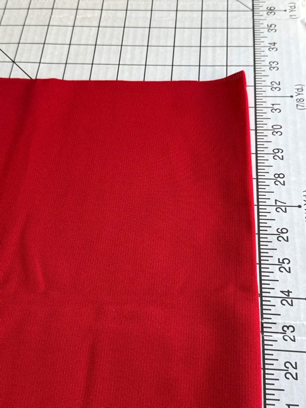 Red Gaberdine Fabric 7/8 Yard x 58” Medium Weight Suiting - Picture 8 of 11